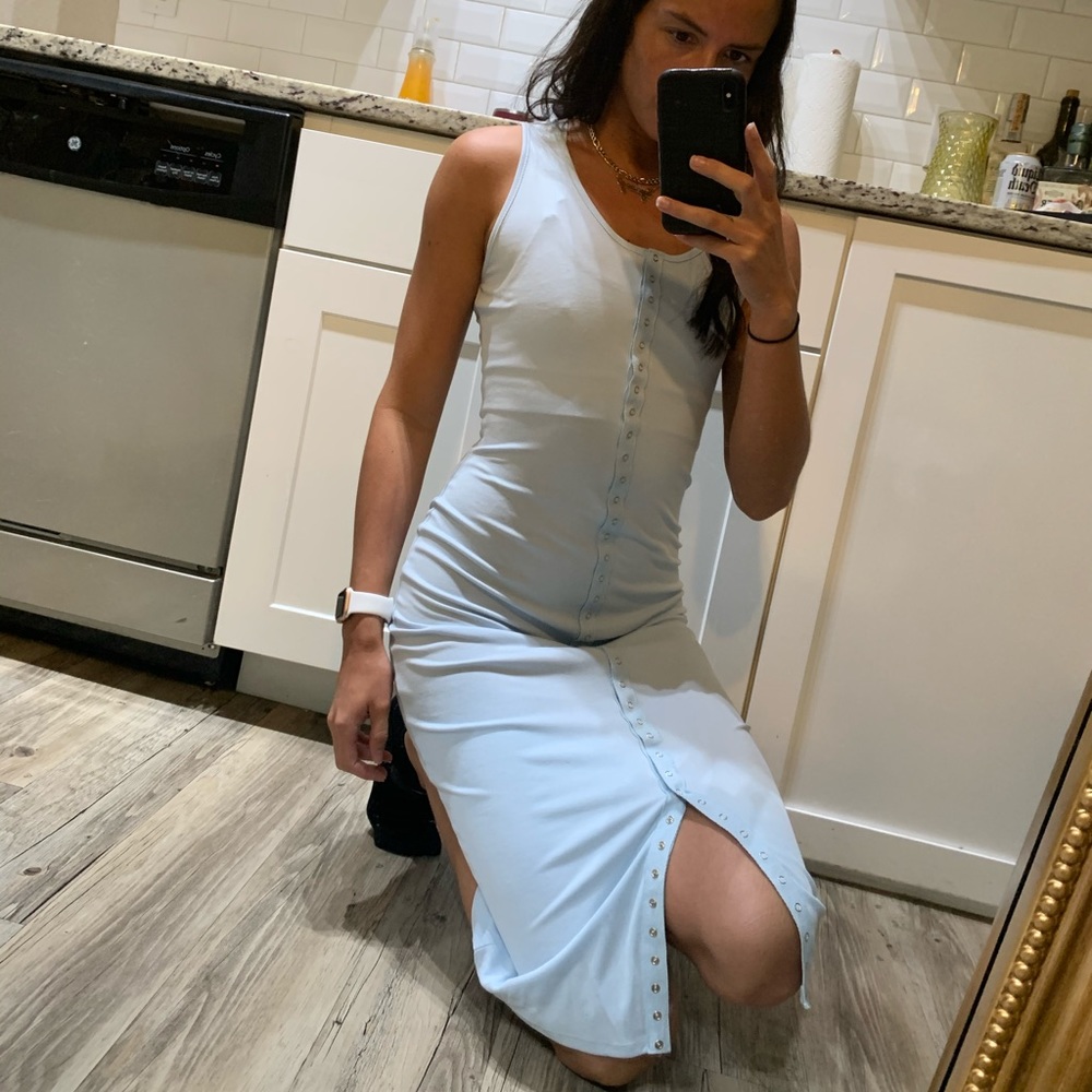 Button down Midi Dress